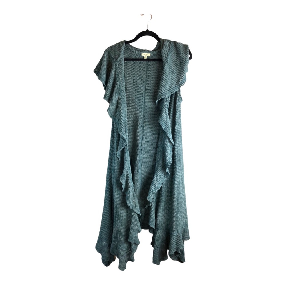 Kori America Long Waterfall‎ Hoodie Sweater Size S/M